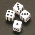 9MM 六面方角點數骰子